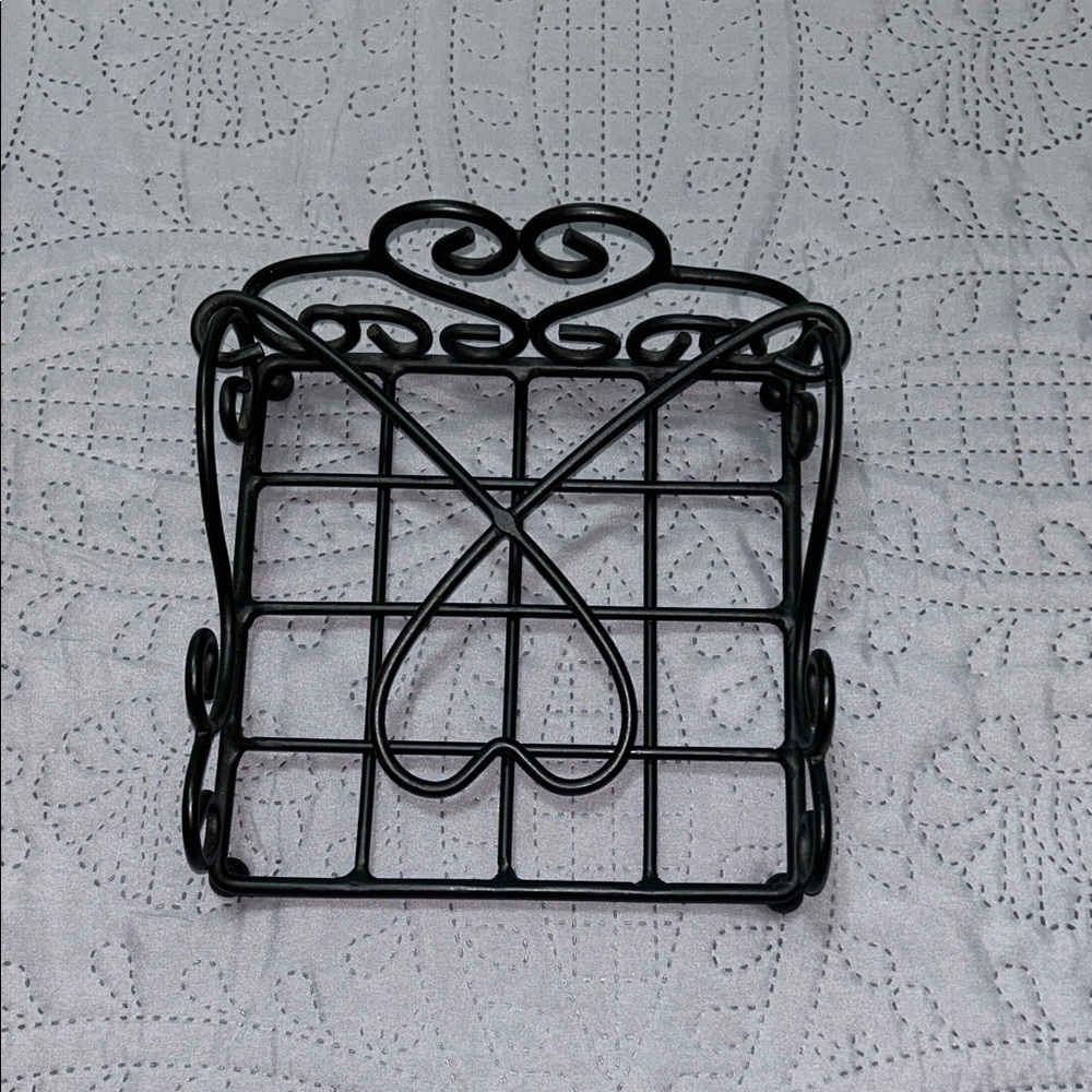 Black Metal Napkin Holder